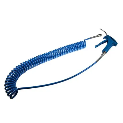 Spiralslange 4mtr til blåsepistol (1/4" BSP nippel kon)