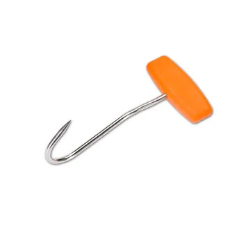 Kjøttkrok med håndtak 17cm, orange