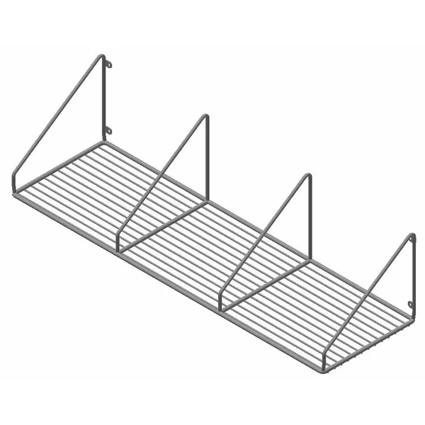 Hylle rustfri 1200mm 3-rom