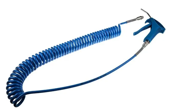 Spiralslange 4mtr til blåsepistol (1/4" BSP nippel kon)