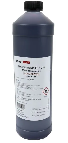 Stempelfarge Brun E155 - 1L, matvaregodkjent