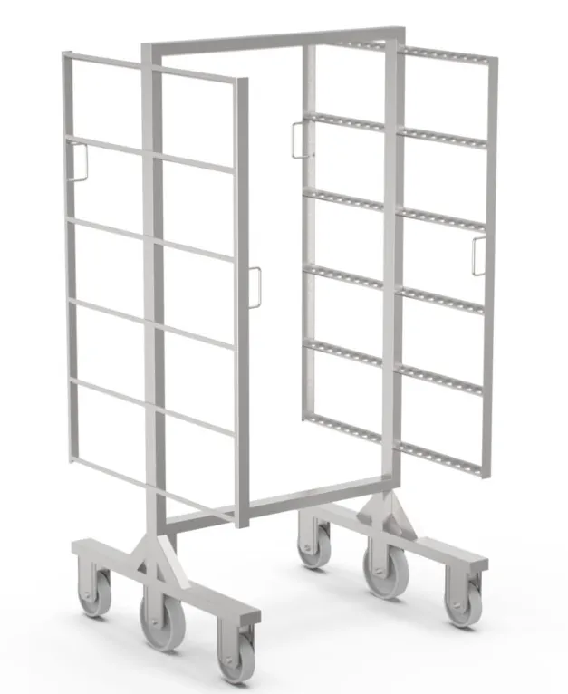 Røkevogn H-modell, 900x1000x1700mm