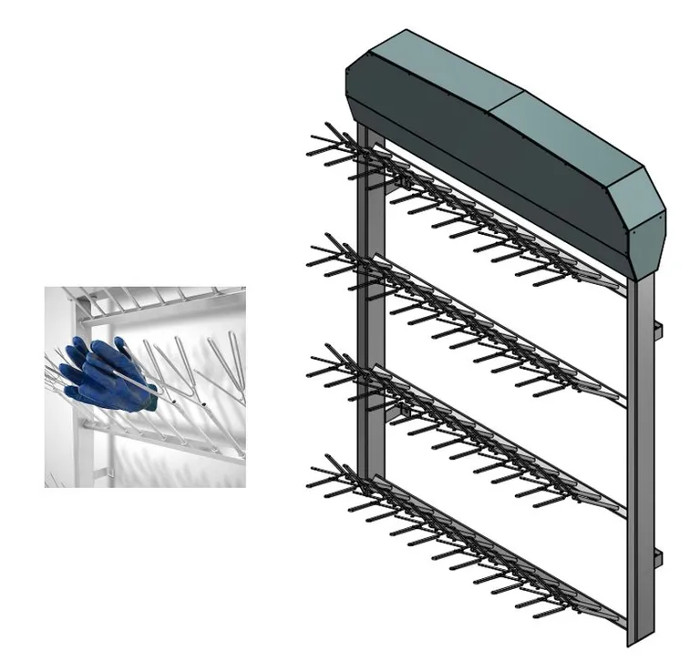 Hansketørrer 24Par High-Flow m/varme 