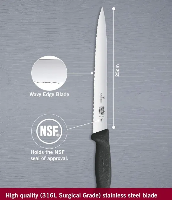 Slicekniv 5.4433.25 25cm tagget knivblad