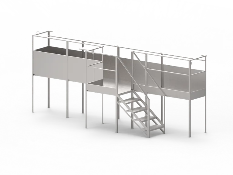 Arbeidsplattform rustfri mobil